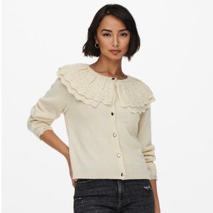 Lizzy double crochet collar cardigan